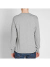 Stone Island 22713 Long Sleeve Patch Logo Tee Gray 701522713V1064 - STONE ISLAND - BALAAN 4