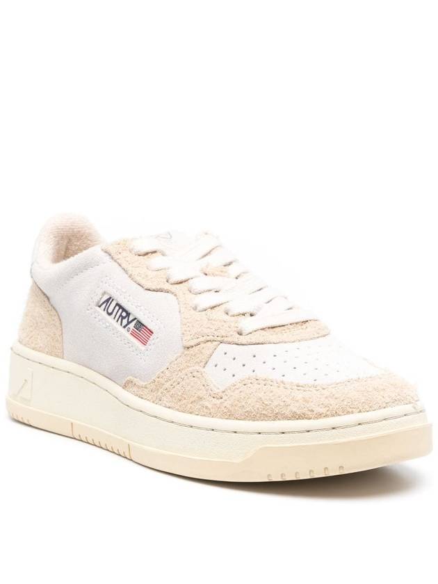 Medalist Suede Low Top Sneakers White Beige - AUTRY - BALAAN 3