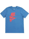 Sportswear Essentials Logo Classic Fit Short Sleeve T-Shirt Blue - NIKE - BALAAN 3