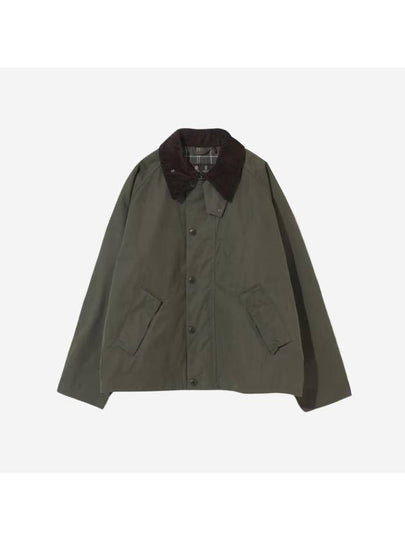 OS Transporter Casual Zip Up Jacket Sage - BARBOUR - BALAAN 2