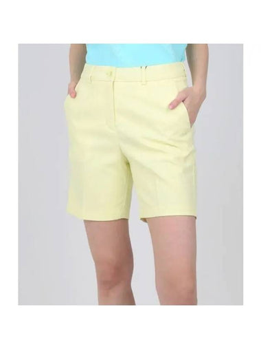 Women's Gwen Long Shorts Yellow - J.LINDEBERG - BALAAN 1