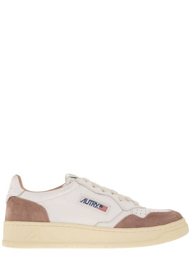 Medalist Logo Suede Low Top Sneakers Pink - AUTRY - BALAAN 2