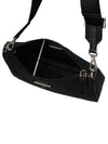 Triangle Logo Re-Nylon Saffiano Leather Cross Bag Black - PRADA - BALAAN 4