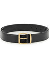 Leather Belt Black - MIU MIU - BALAAN.