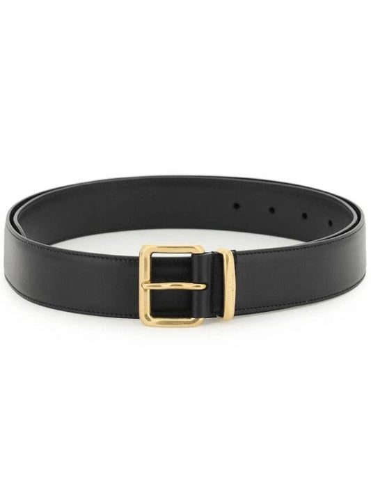 Leather Belt Black - MIU MIU - BALAAN.