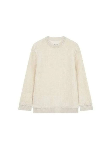 Women s layered loose fit crew neck knit beige - MAISON MARGIELA - BALAAN 1