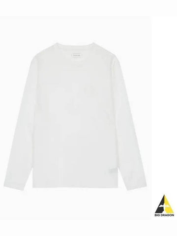 JEANS Men s Regular Fit Graphic Logo Long Sleeve T Shirt White J326650YAF - CALVIN KLEIN - BALAAN 1