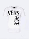 Across Logo Round Tee 10012881A009221 W000 - VERSACE - BALAAN 1