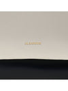 Ombra Two Tone Leather Shoulder Bag Black White - JIL SANDER - BALAAN 8