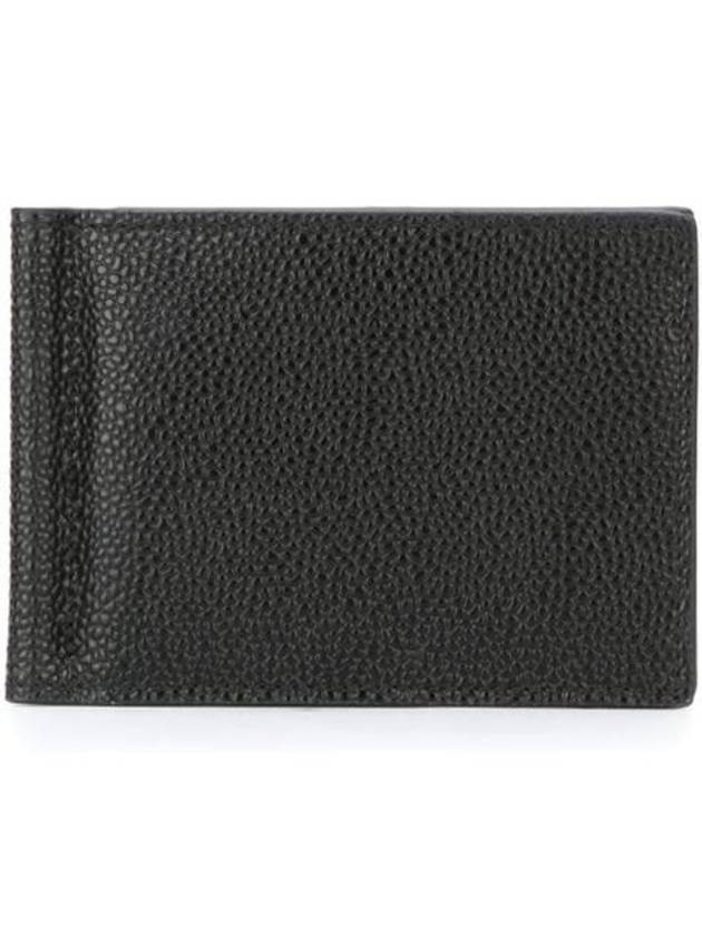 Men's Three Stripes Tab Classic Money Clip Card Wallet Black - THOM BROWNE - BALAAN.