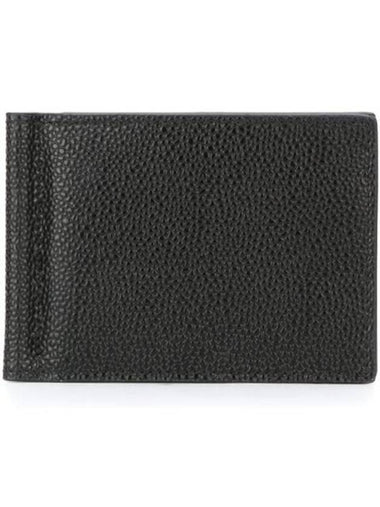 Men's Three Stripes Tab Classic Money Clip Card Wallet Black - THOM BROWNE - BALAAN 1