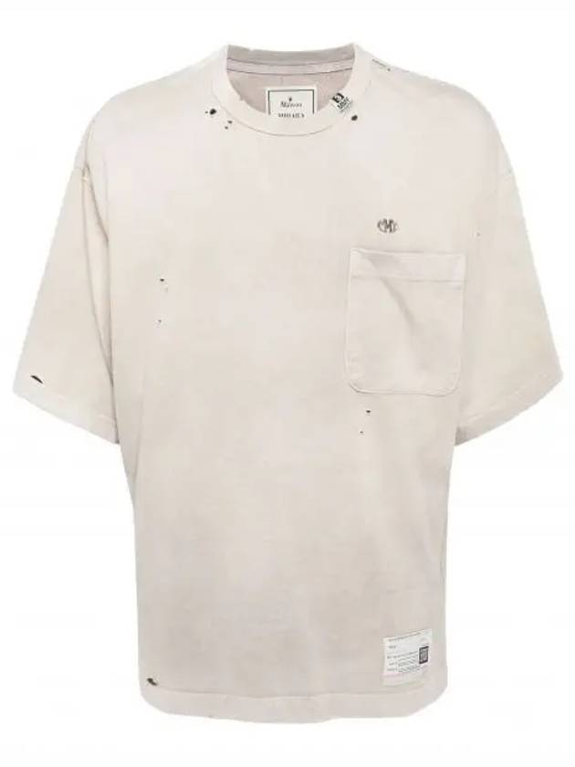 A12TS611 Beige Sunfade Like Tee - MIHARA YASUHIRO - BALAAN 1