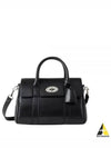 Bayswater Shine Leather Tote Bag Black - MULBERRY - BALAAN 2