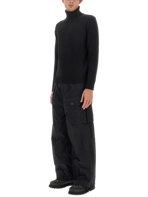 Flap Pocket Cargo Straight Pants Black - TEN C - BALAAN 3