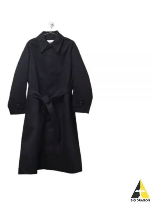 Belted Mac Single Coat Black - AMI - BALAAN 2