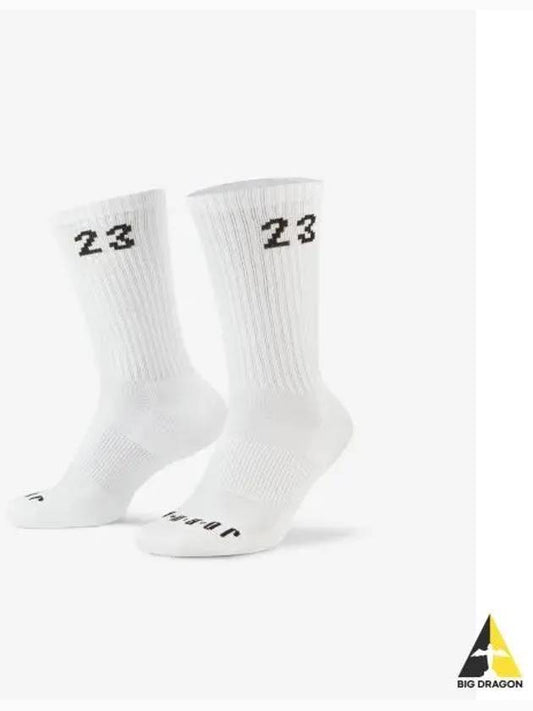 Jordan Essential Crew 3 Pack Socks White - NIKE - BALAAN 2