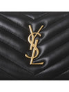 Cassandra Quilting Around Half Wallet Black - SAINT LAURENT - BALAAN 6