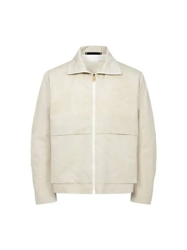 Funnel neck silk cotton jacket beige - PAUL SMITH - BALAAN 1