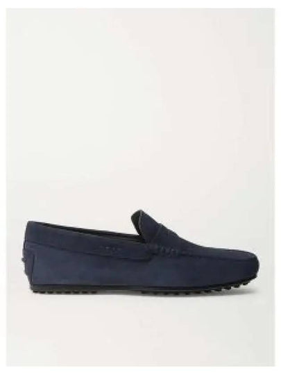 Men's City Gomino Suede Driving Shoes Navy - TOD'S - BALAAN 2