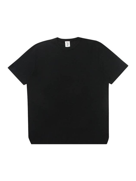 Round Neck Short Sleeve Knit Top Black - SOLEW - BALAAN 2