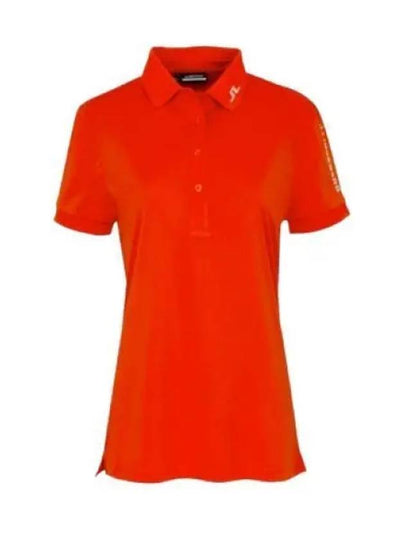 Women's Golf Tour Tech Polo Shirt Orange - J.LINDEBERG - BALAAN 2