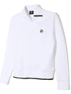 YOKO Collar Neck Half Zip Up Long Sleeve Sweatshirt WHITE - 20THHOLE - BALAAN 1