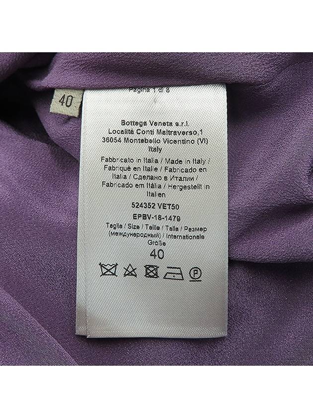 524352VET50 Purple color silk women s tank top dress size 40 - BOTTEGA VENETA - BALAAN 4