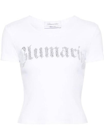 Short Sleeve T-Shirt 2T048AN0100 White - BLUMARINE - BALAAN 2