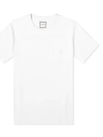 Flower Print Back Logo T-Shirt White - WOOYOUNGMI - BALAAN 1