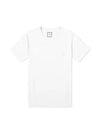 Flower Print Back Logo Short Sleeve T-Shirt White - WOOYOUNGMI - BALAAN 1