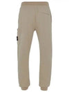 Garment Dying Cotton Fleece Track Pants Beige - STONE ISLAND - BALAAN 3