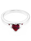 Sparkling You And Me Heart Silver Ring Red - PANDORA - BALAAN 6