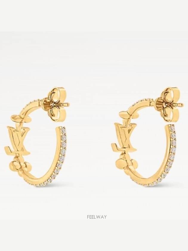 LV Iconic Earrings Gold - LOUIS VUITTON - BALAAN 3