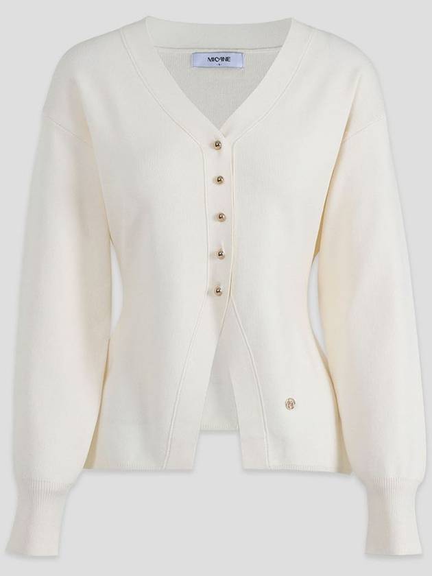 Redolence Vneck line cardigan cream - MICANE - BALAAN 7