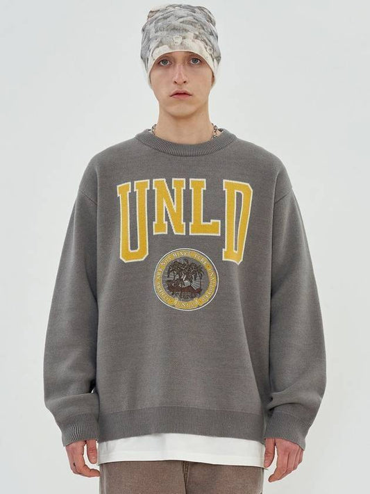 UNLD knit top gray - UNALLOYED - BALAAN 1