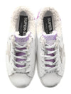 Superstar Glitter Purple Tab Low Top Sneakers White - GOLDEN GOOSE - BALAAN.