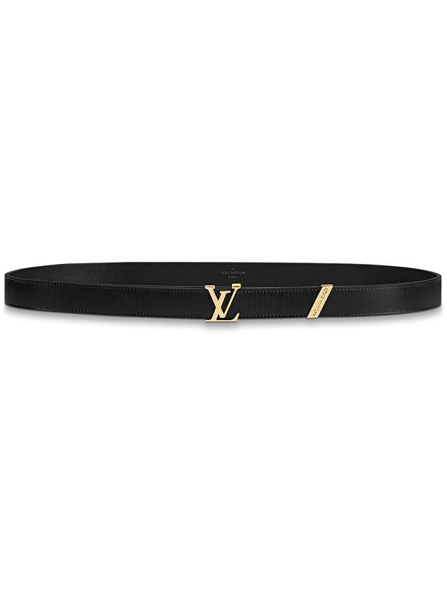 Gold LV Initial Couture 20MM Belt Black - LOUIS VUITTON - BALAAN 3