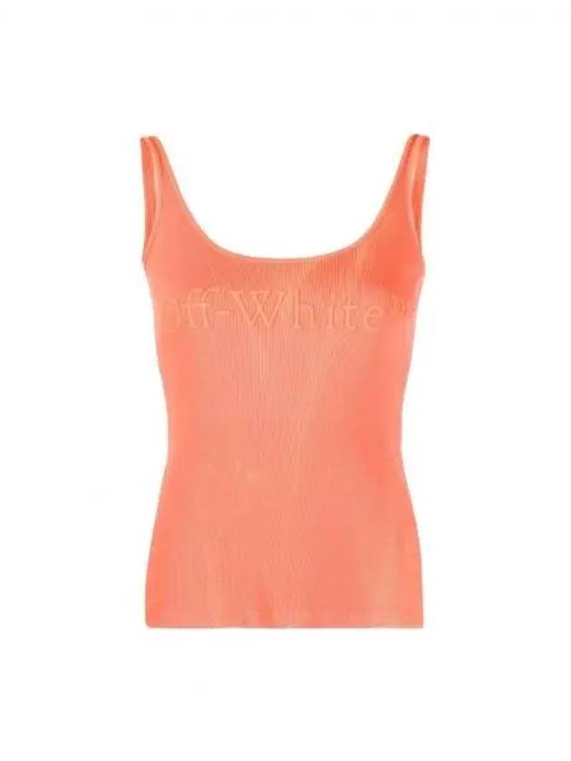 Laundry Logo Print Sleeveless Orange - OFF WHITE - BALAAN 2