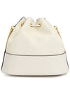 V Logo Signature Chain Mini Bucket Bag Light Ivory - VALENTINO - BALAAN 5