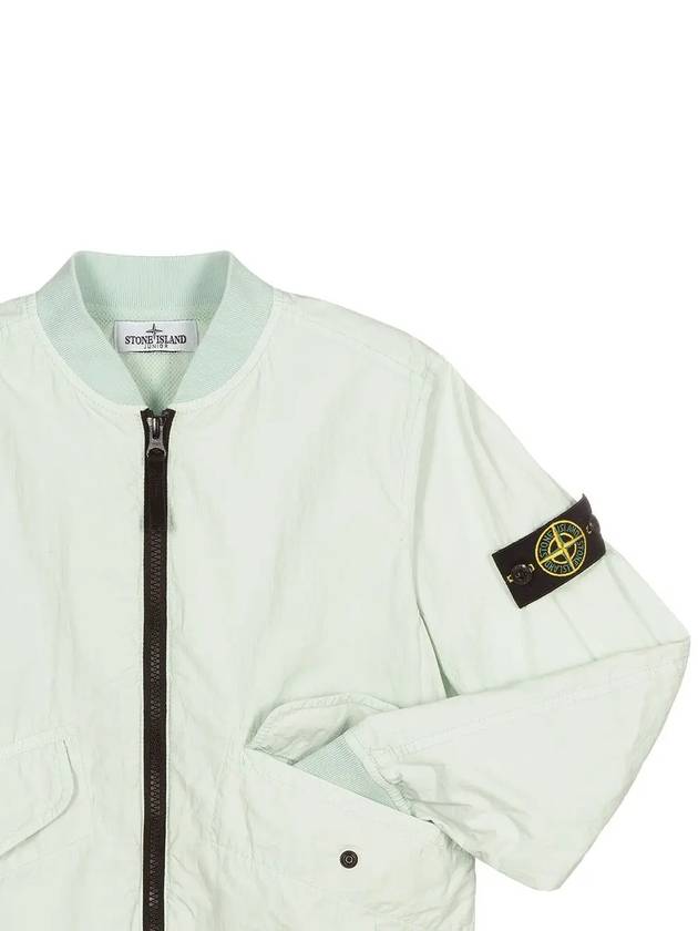 Kids Wappen Patch Bomber Jacket Blue - STONE ISLAND - BALAAN 3