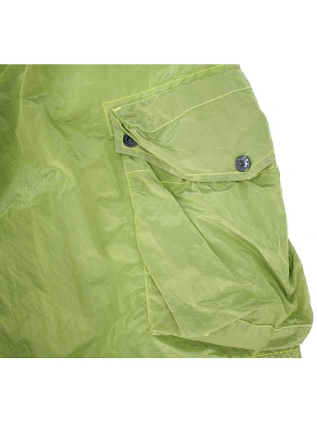 Logo Patch Nylon Swim Shorts Pistachio - STONE ISLAND - BALAAN 5