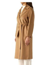 Women's Cles Virgin Wool Single Coat Camel - MAX MARA - BALAAN 6