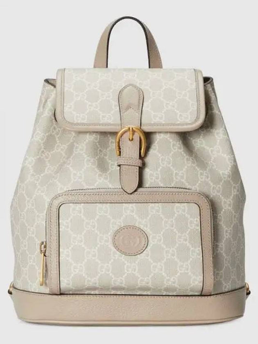 Interlocking G Supreme Canvas Backpack Beige - GUCCI - BALAAN 2