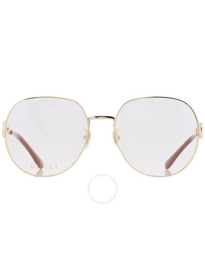 Eyewear Oval Frame Glasses Gold - GUCCI - BALAAN 2