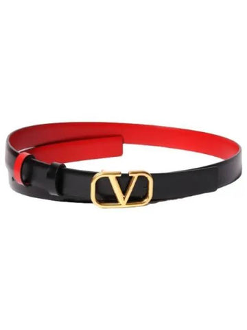 Logo Signature Reversible Belt Women s Waistband - VALENTINO - BALAAN 1