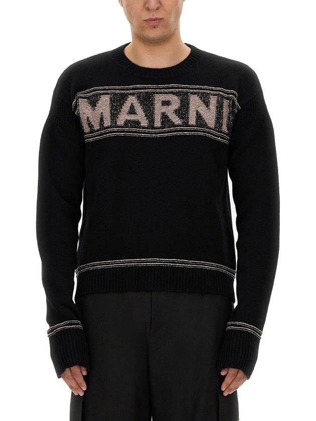 Fisherman Logo Knit Top Black - MARNI - BALAAN 2