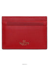 Rockstud Card Wallet Red - VALENTINO - BALAAN 3