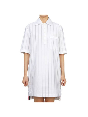 Women's Short Sleeve One-Piece FDSD06A 06120 133 - THOM BROWNE - BALAAN.