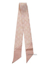 Horsebit GG Print Silk Neck Bow Scarf Rose Pink - GUCCI - BALAAN 10