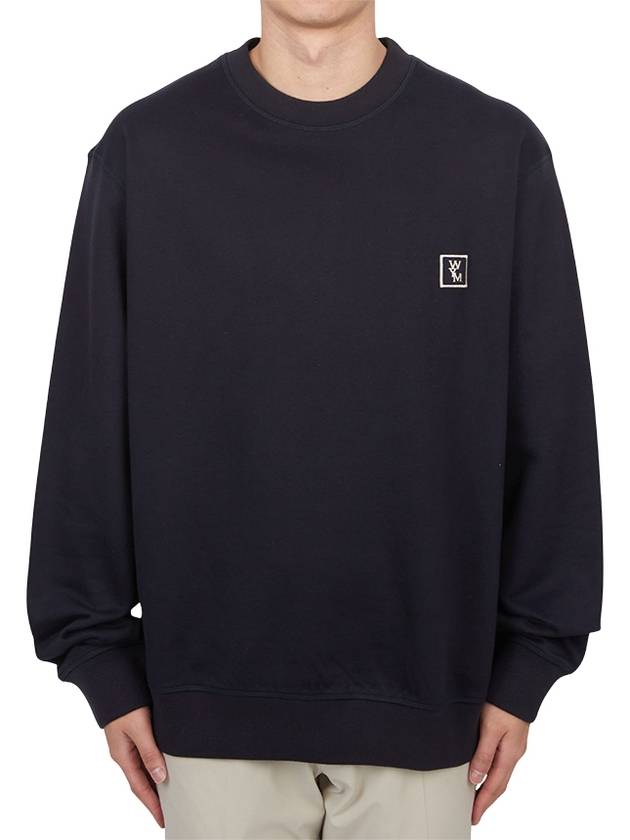 Men's Back Logo Sweatshirt Navy - WOOYOUNGMI - BALAAN 3